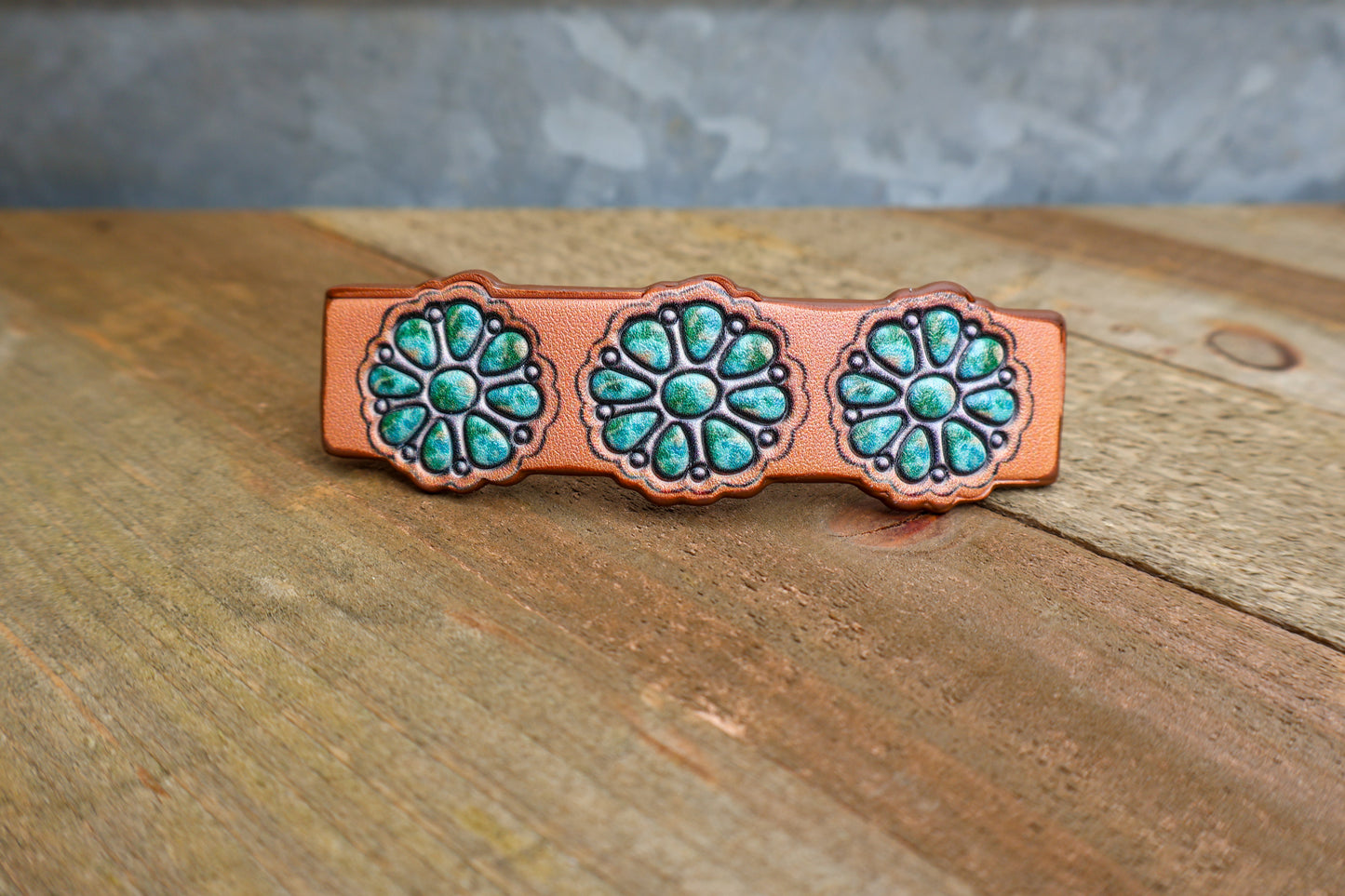 Heading Out West Tooled Concho Hair Barrette