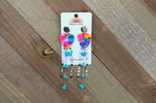 Psychedelic Summer Earrings