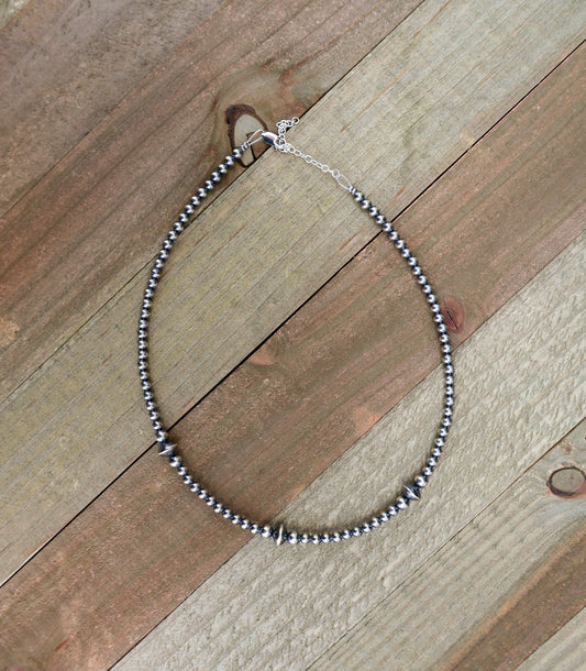 Sterling Silver Pearl Choker