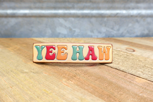 Yeehaw Tooled Hair Barrette